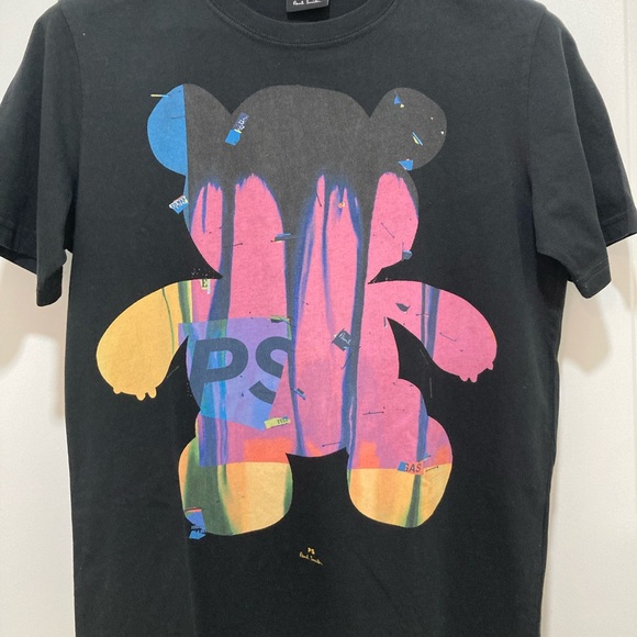 PS Paul Smith Black Tee with Multicolor Bear Design - Picture 1 of 3